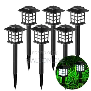 6 Pack Led Solar Pathway Lights Outdoor Garden Landscape Spotlight