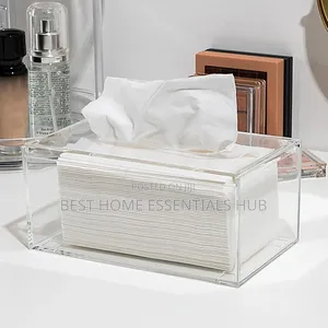 *Clear Acrylic Tissue Box/Serviette Holder