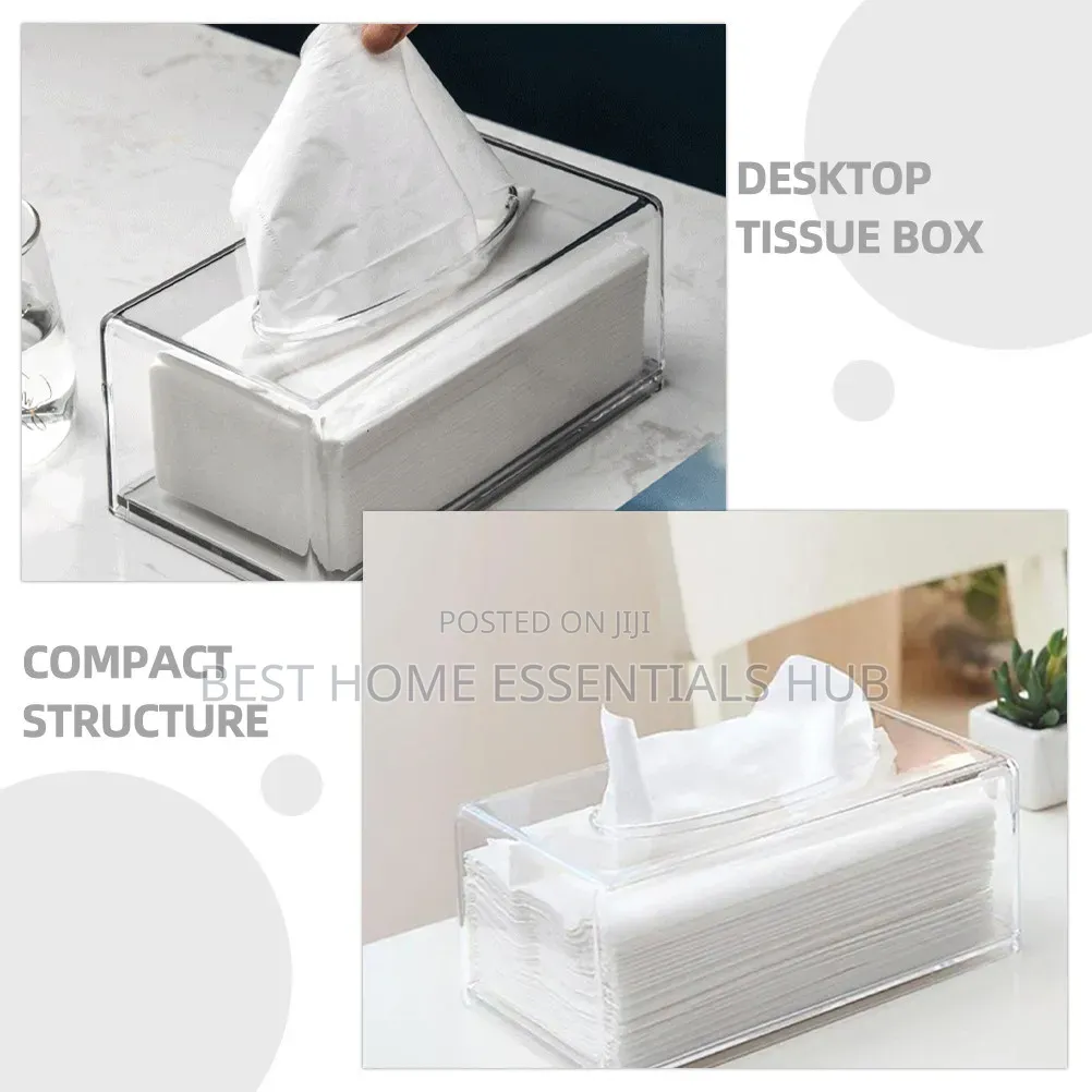 *Clear Acrylic Tissue Box/Serviette Holder
