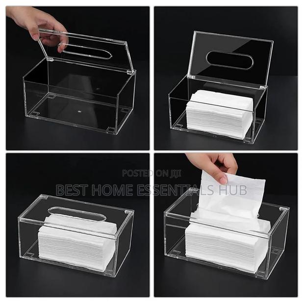 *Clear Acrylic Tissue Box/Serviette Holder - thumbnail 4