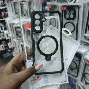Samsung A57 Xundd Clear Back Cover With Magnetic Rotating Stand