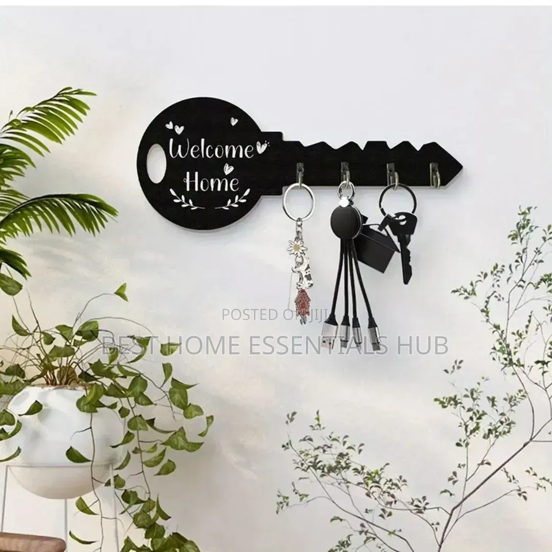 *Wall Mounted Decorative Wooden Key Organize