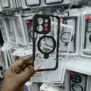 Vivo V70 Xundd Shockproof Clear Back Cover With Magnetic Stand
