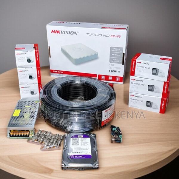 24 Hour Monitoring 6 Hikvision 1080p CCTV Cameras Complete System Kit