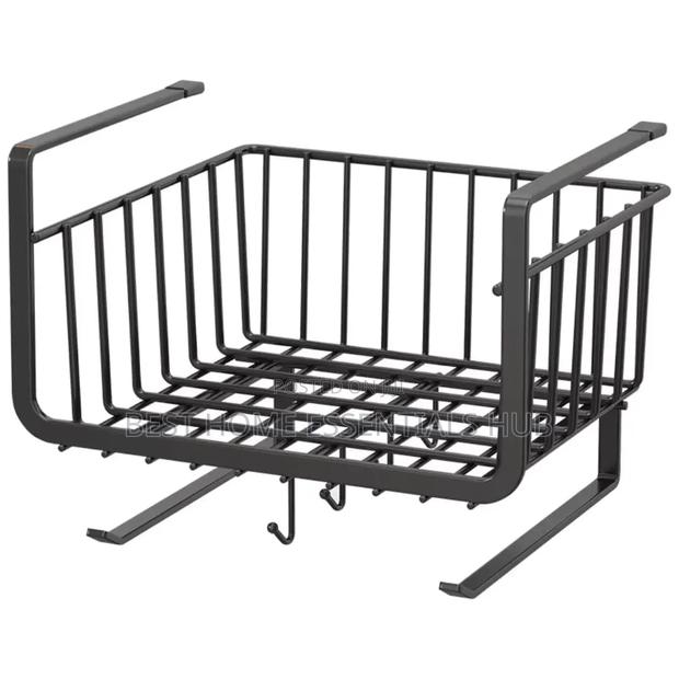*4 in 1 Metallic Under Shelf Rack With Hooks* - thumbnail 4