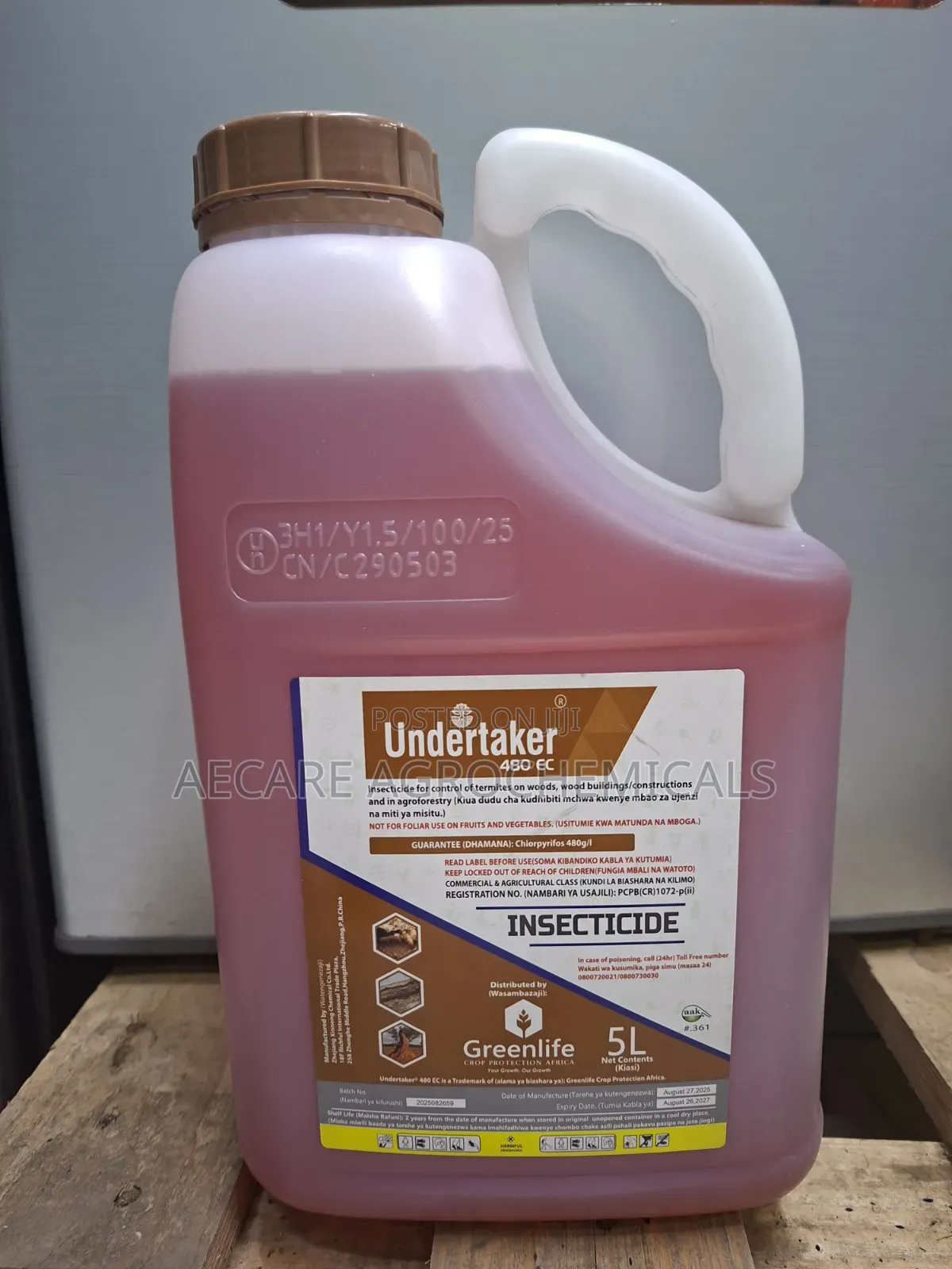 Undertaker 480 Ec Termiticide / Insecticide 5 Litres