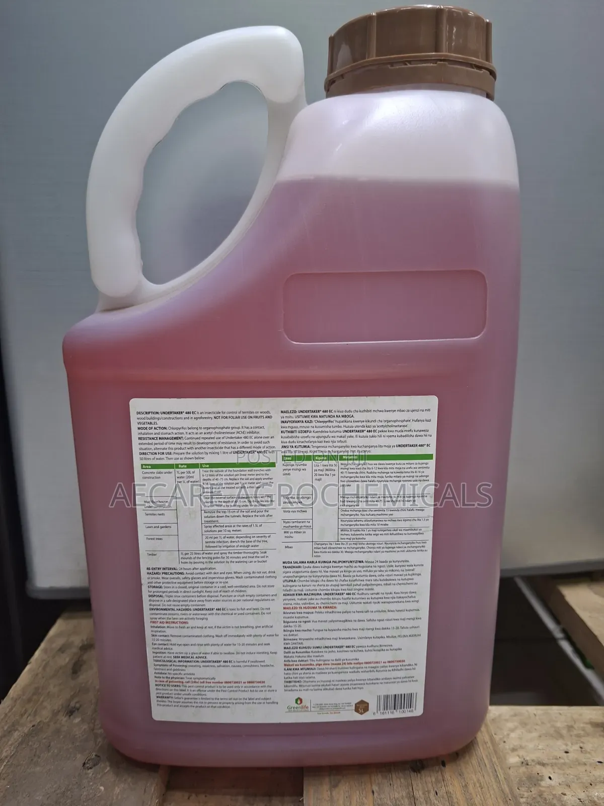 Undertaker 480 Ec Termiticide / Insecticide 5 Litres