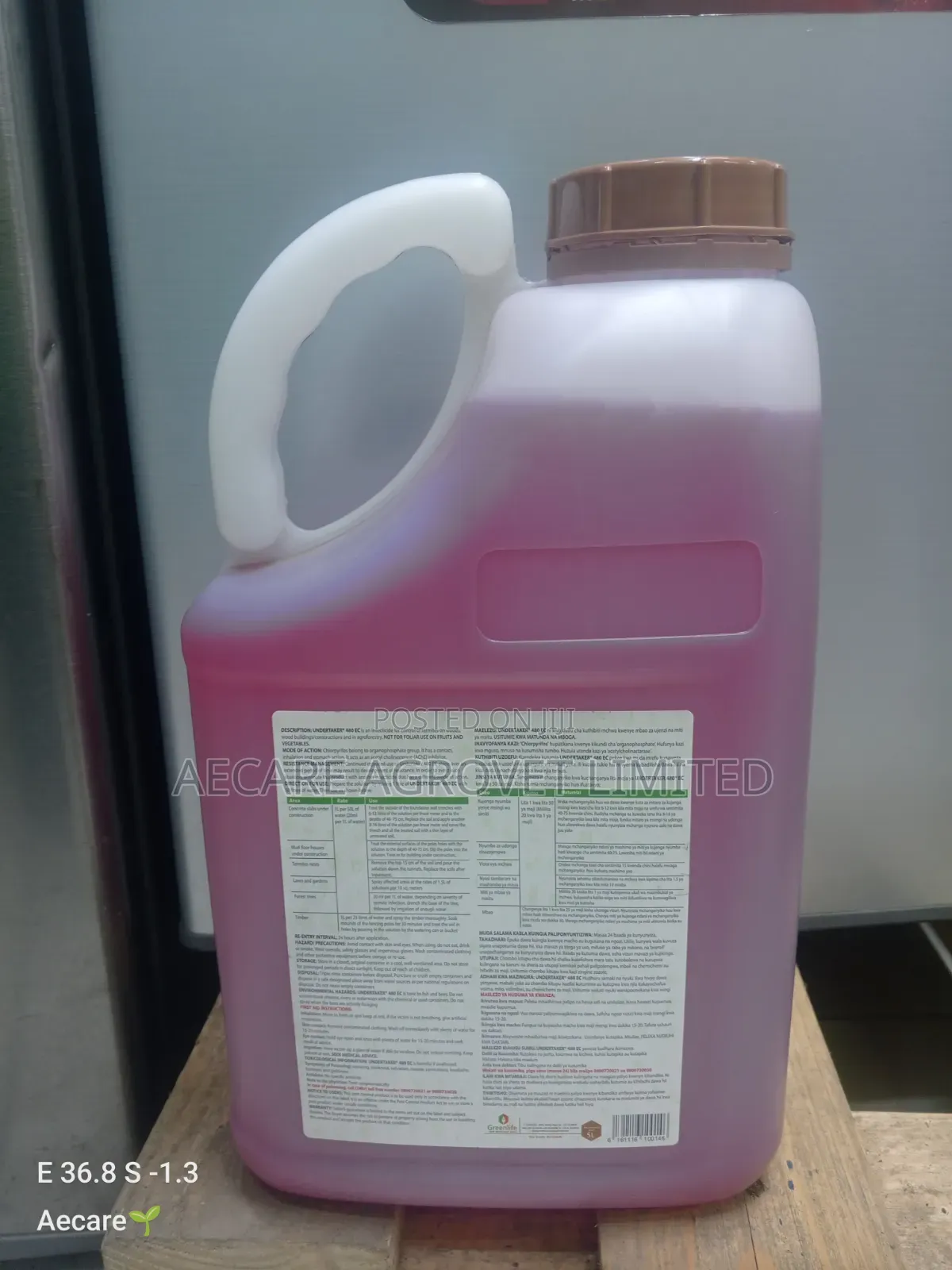 Undertaker Termiticide 480 Ec 5 Litres