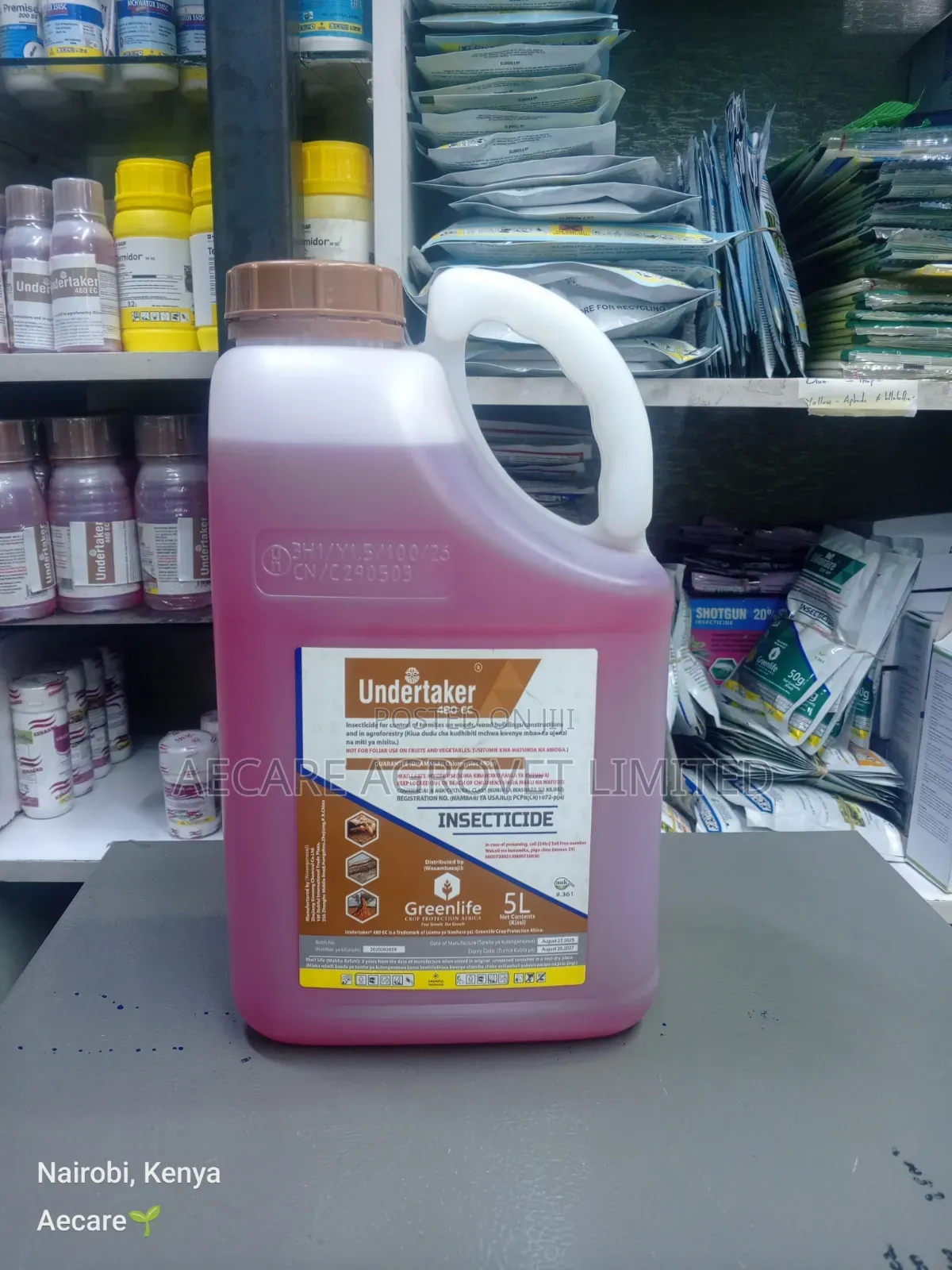 Undertaker Termiticide 480 Ec 5 Litres