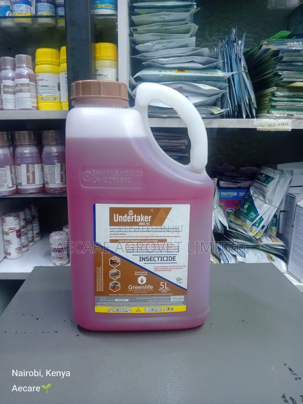 Undertaker Termiticide 480 Ec 5 Litres