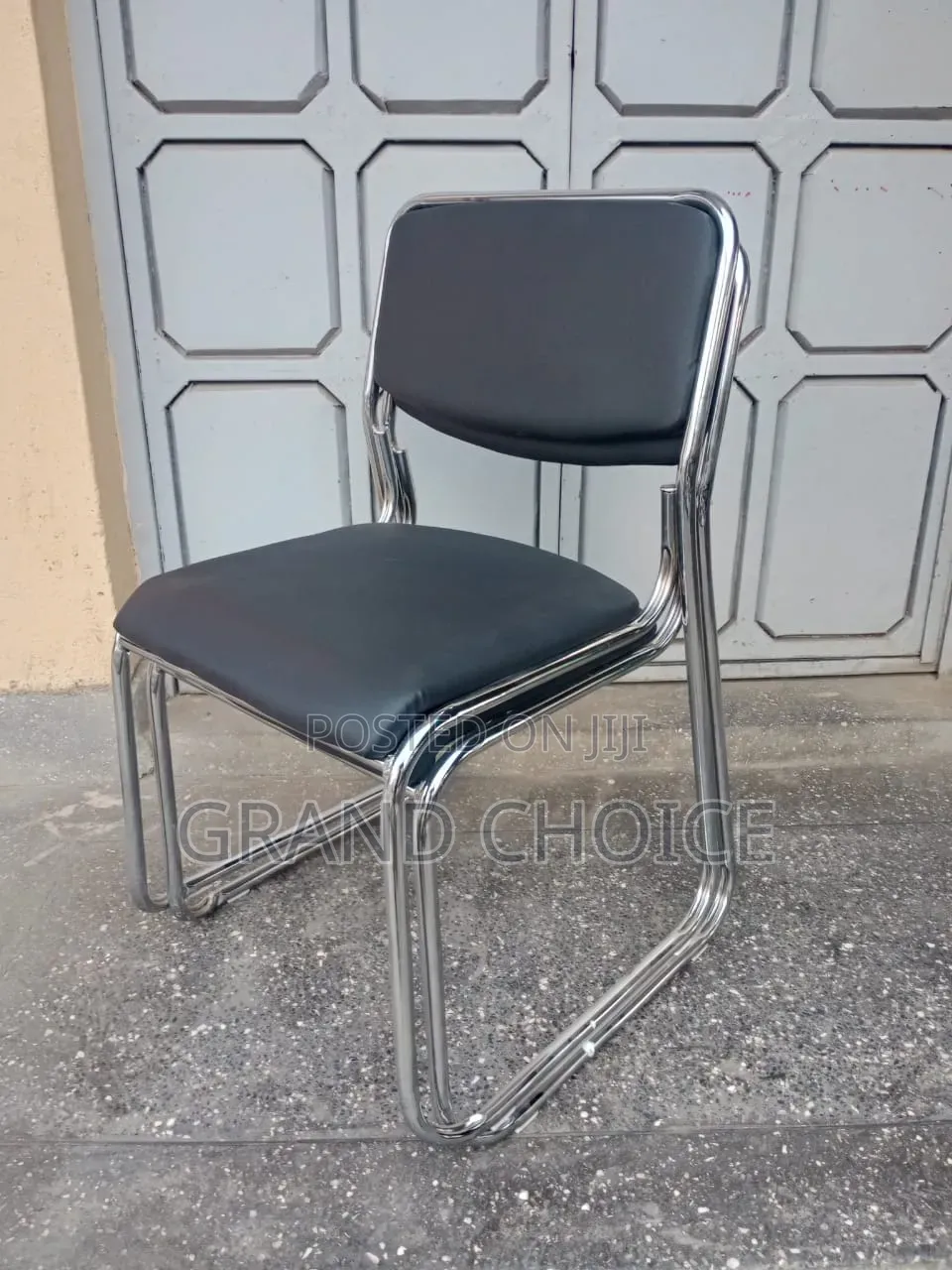 Leather Waiting Chair Armless