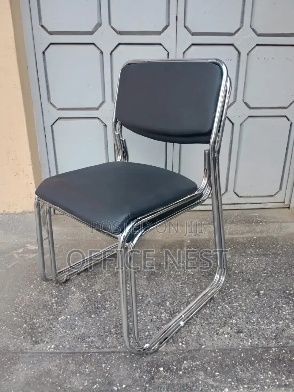 Leather Waiting Chair Armless