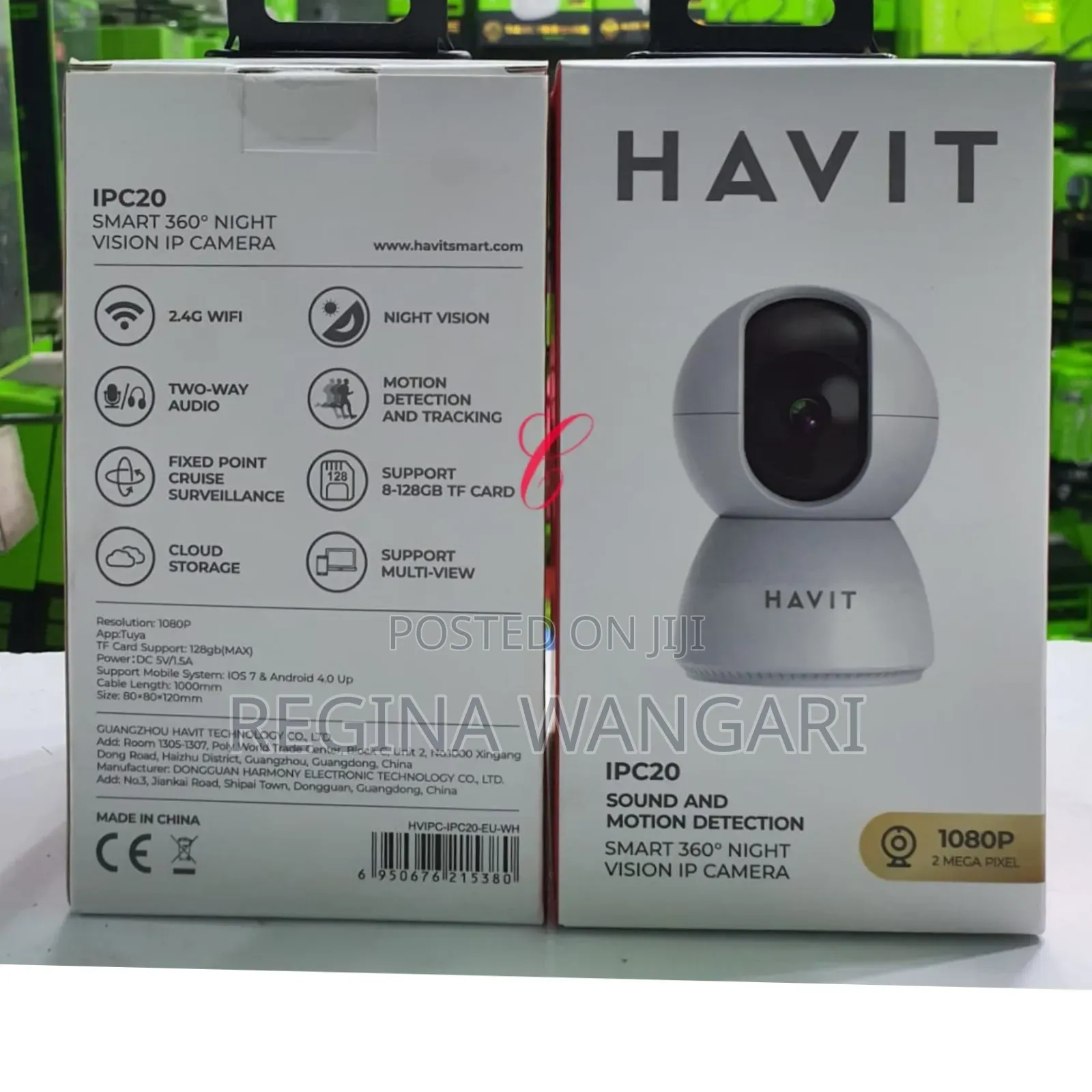 Havit Ipc20 *1080p 2mp* Sound and Motion Detection Smart 3600 Camera