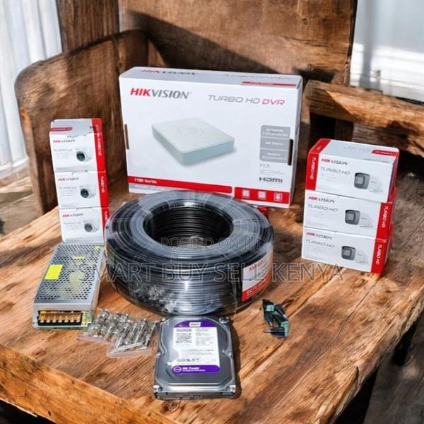 Wide Viewing Coverage 6 Hikvision 1080p CCTV Cameras Full System Kit