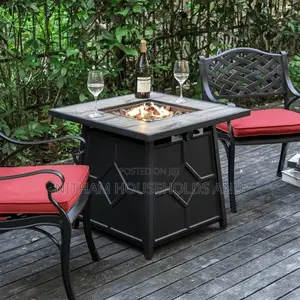 Endless Summer Square Propane Fire Pit Table