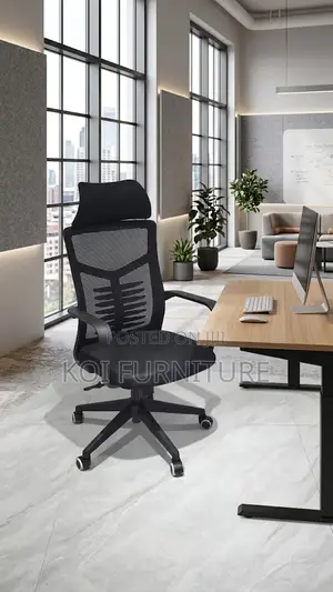 Office Chairs; HGH Back Orthopedic Office Chair With Headrest