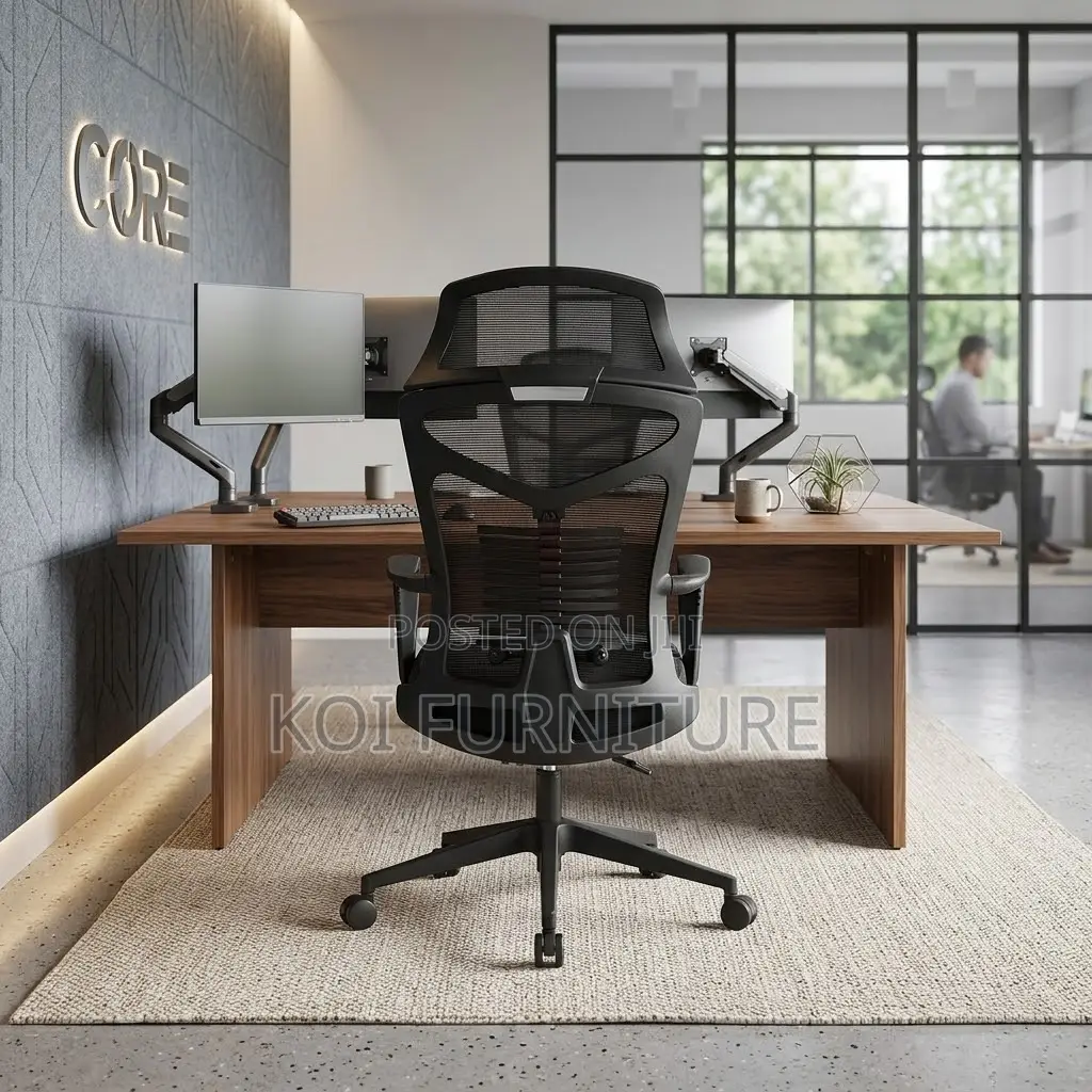 Office Chairs; HGH Back Orthopedic Office Chair With Headrest