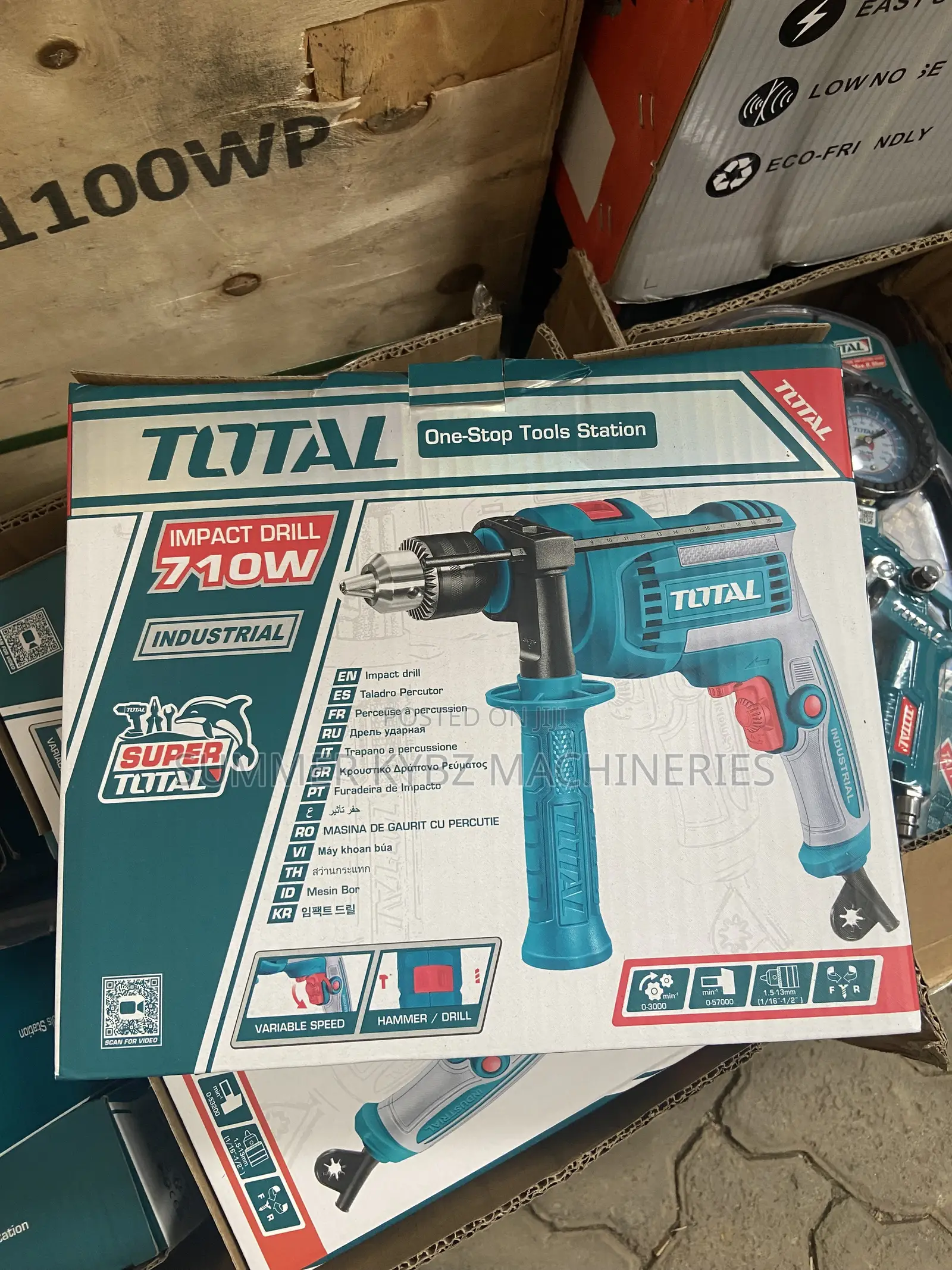 Total Tg Industrial Impact Drill With 710w of Power.
