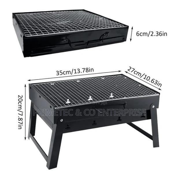 Foldable Portable Barbecue Charcoal Grill - thumbnail 2
