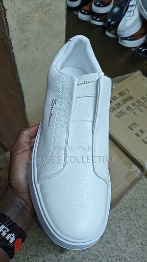 Santoni White Casuals