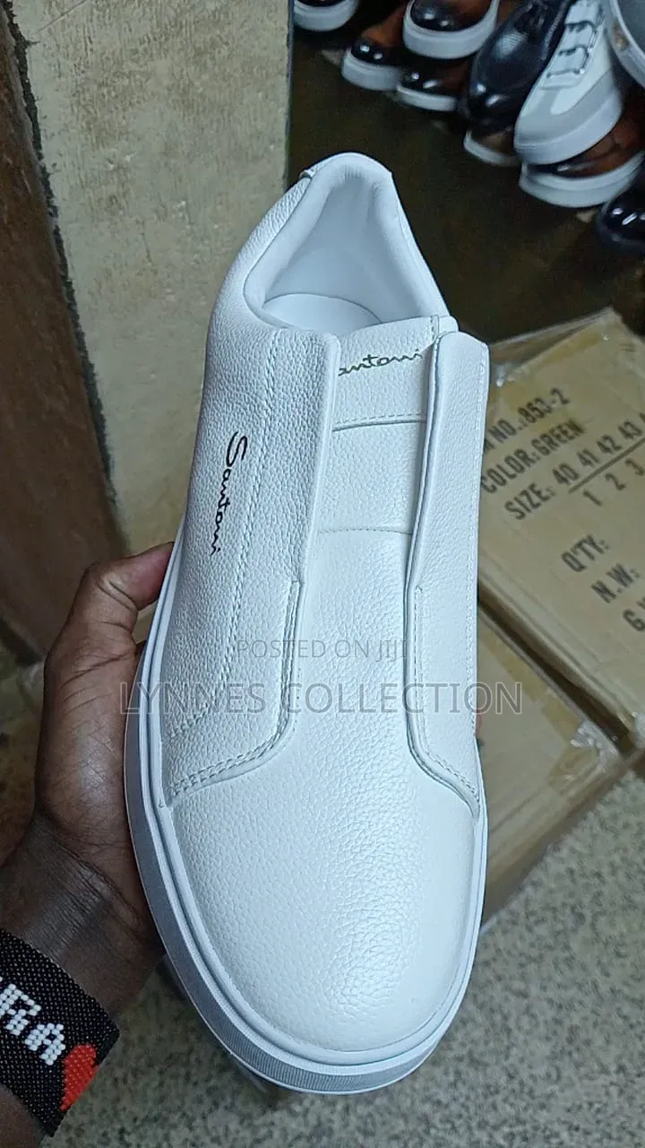 Santoni White Casuals