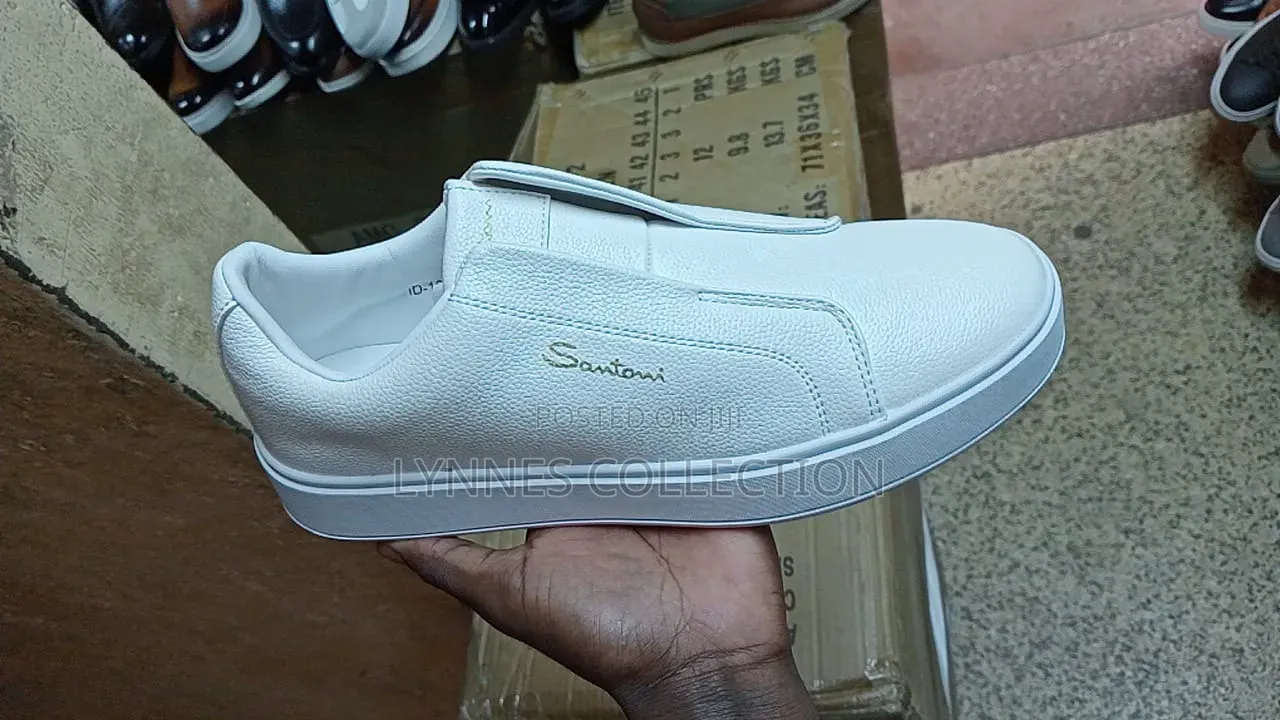 Santoni White Casuals