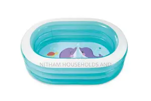 Kids Whale Inflatable Pool 163×107×46 Cm