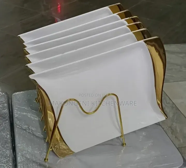 6pieces Generic White Plates