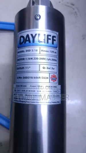 Dayliff 3/18 Electric Submersible Pump/Electric Dayliff Dsd3/18 Pump