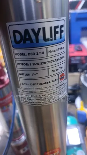 Dayliff 3/18 Electric Submersible Pump/Electric Dayliff Dsd3/18 Pump