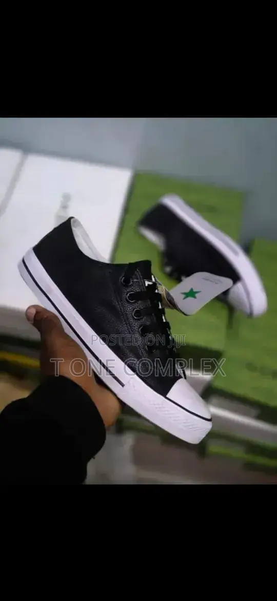 Converse All Star Leather Canvas Low Cut Sneakers -