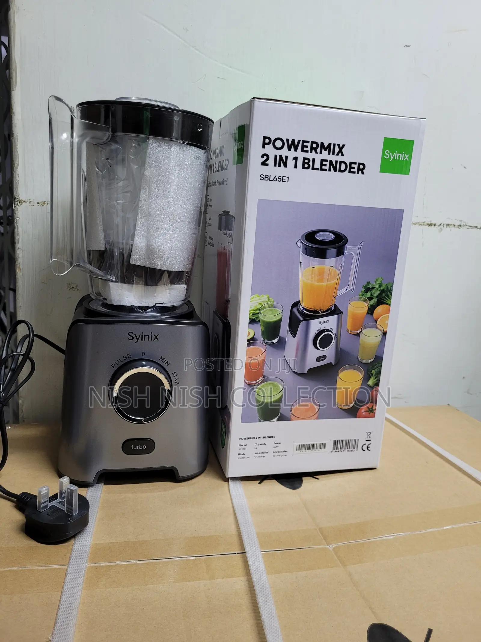 Syinix Powermix 2in1 Blender Turbo Blend,P