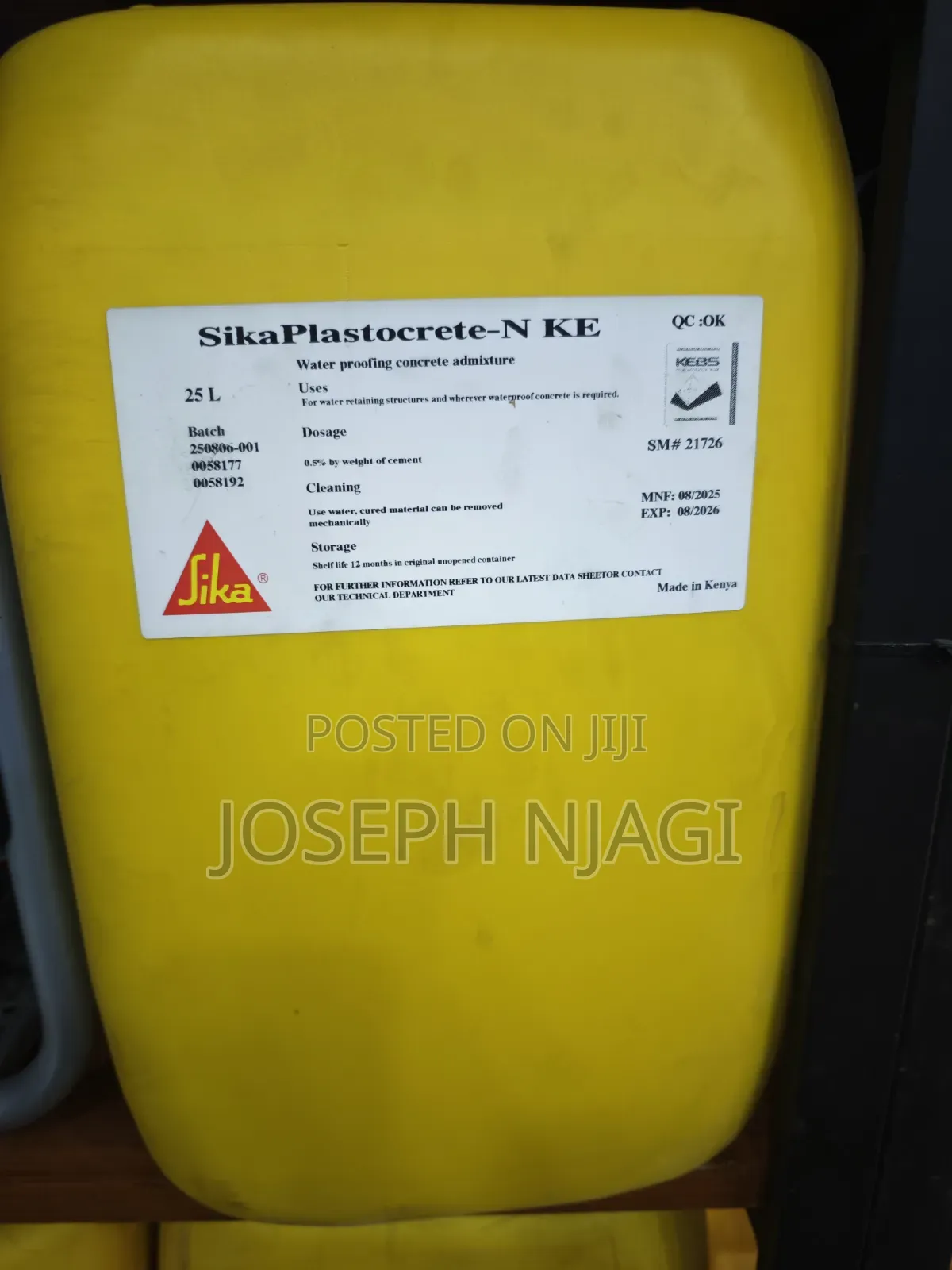 Sika Plastocrete-N in Stock