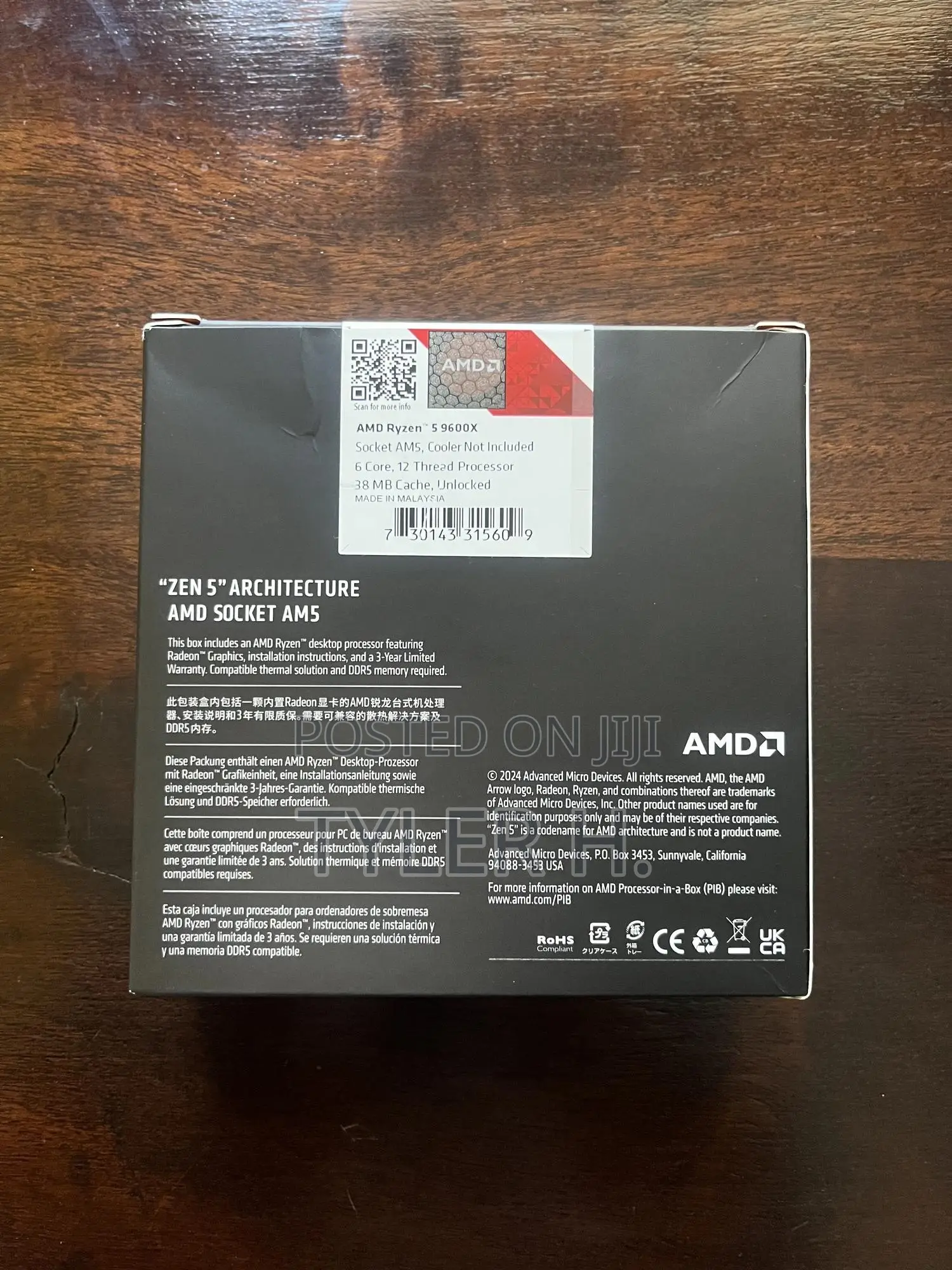 Amd Ryzen 5 9600x 6-Core Processor