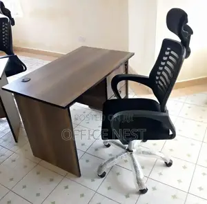 1.2m Office Desk With Adjustable Headrest Chair