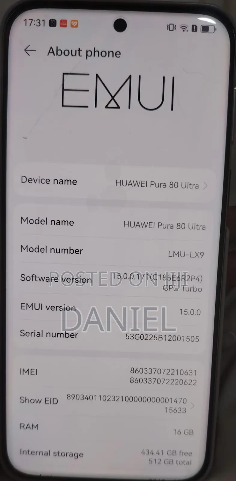 Huawei Pura 80 Ultra 512 GB White