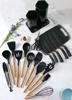 19 Pc Silicon Cooking Tool Set