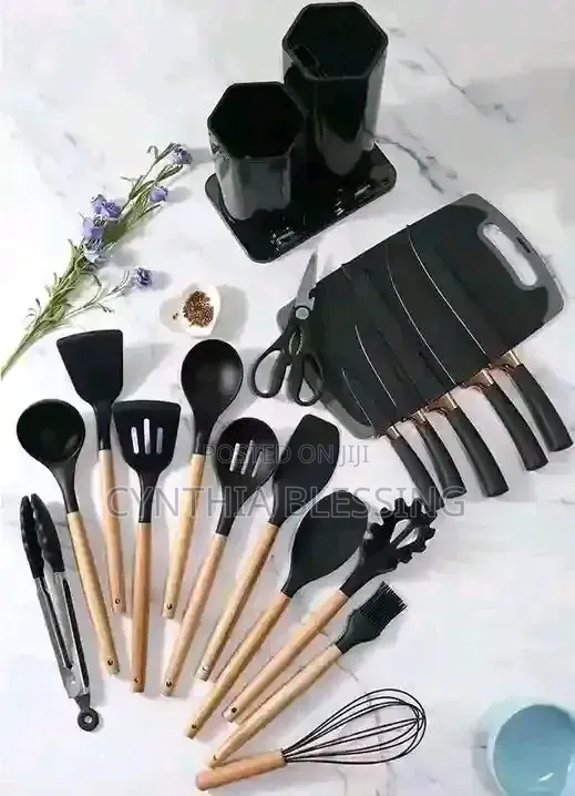 19 Pc Silicon Cooking Tool Set