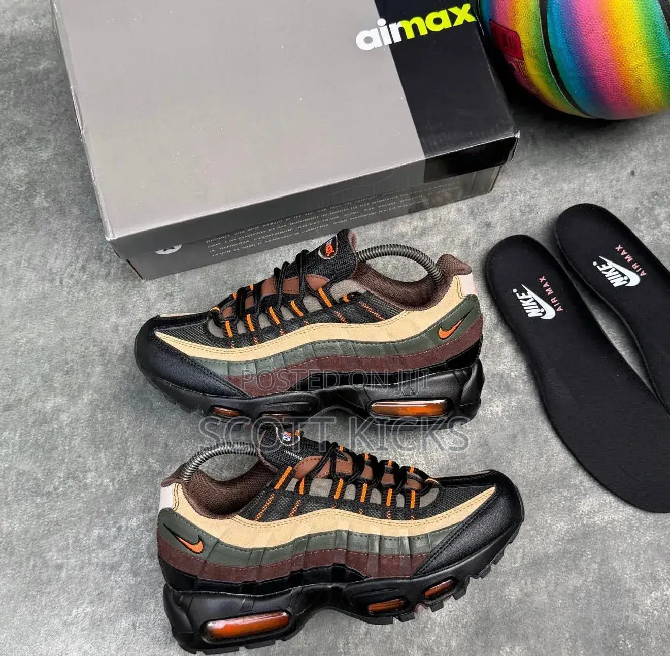 Nike Airmax 95 Og”. Dark Army “
Quality Leather