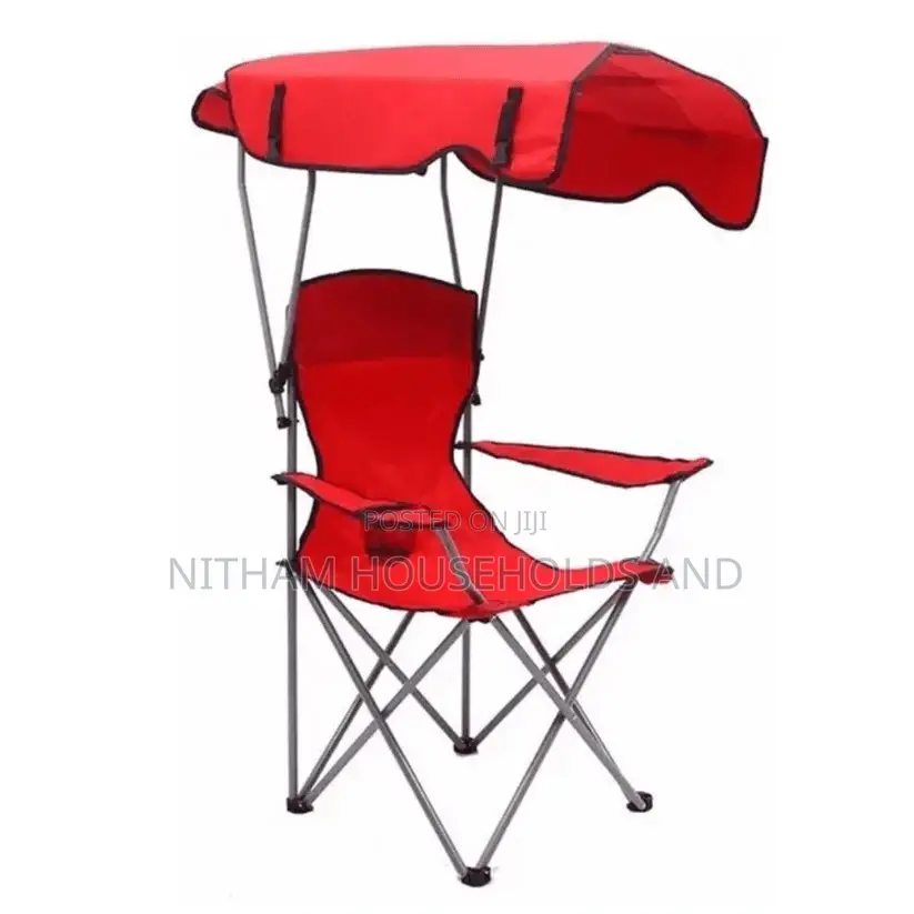 Heavy Duty Foldable Camping Chair With Canopy – Multiple Colors