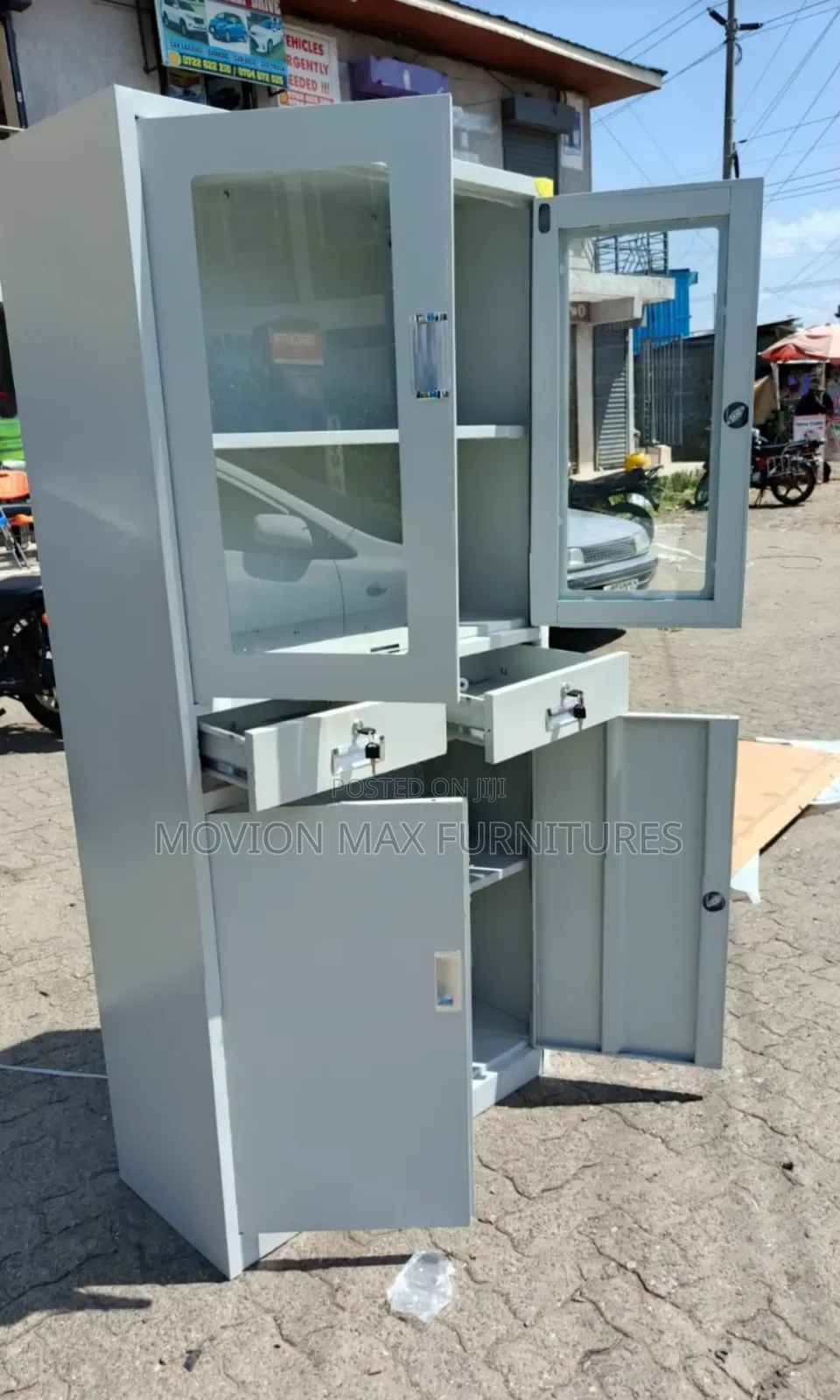 Half Glass Metallic New Filling Cabinet