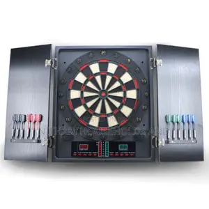 Electronic Dartboard Cabinet With Digital Scoring Soft-Tip Darts