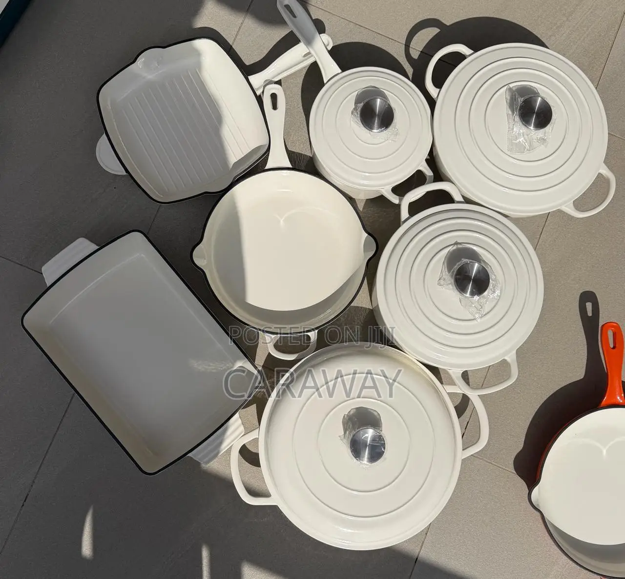 Enamel Coated Cast Iron Cookware 11 PCS Set
