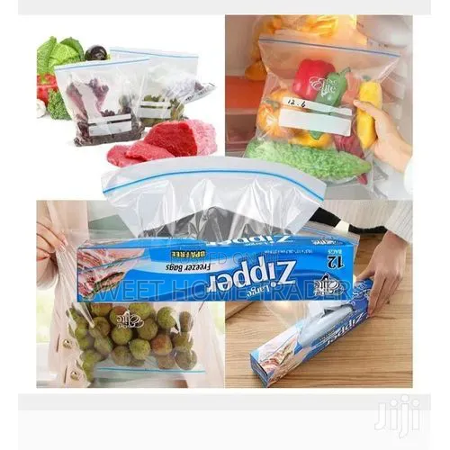 Heavy Duty 1kg Re-Usable Fridge Zipper Bags 20pcs