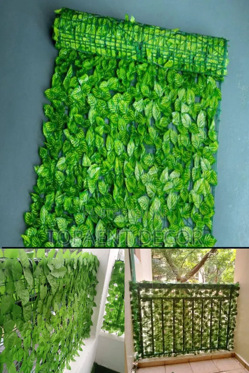 Light and Dark Green 3m Wide Artificial Privacy Fence