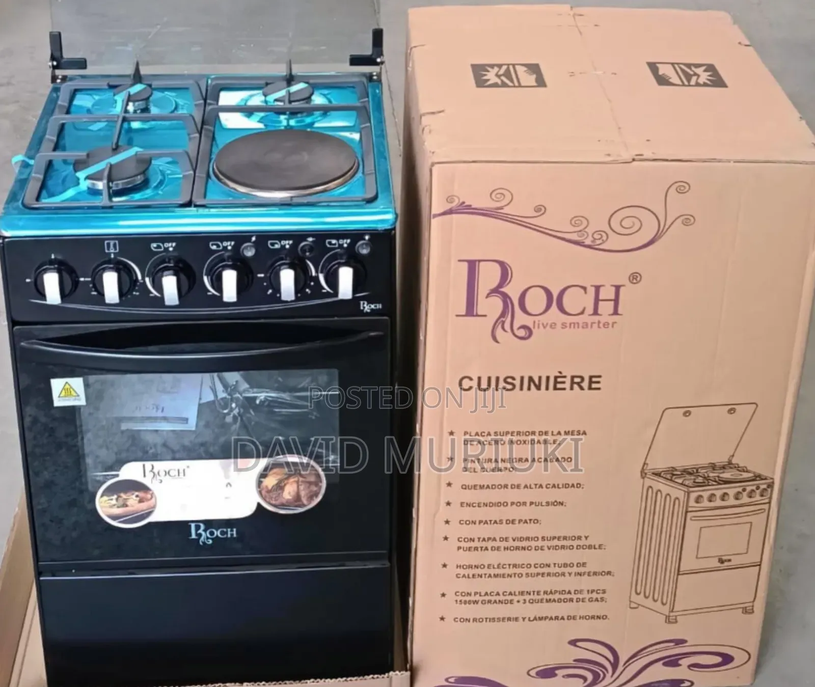 Roch Black 50×55 Standing 3+1 Cooker