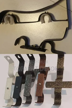 Heavy Duty Powder Coated Window Curtain Rod Brackets