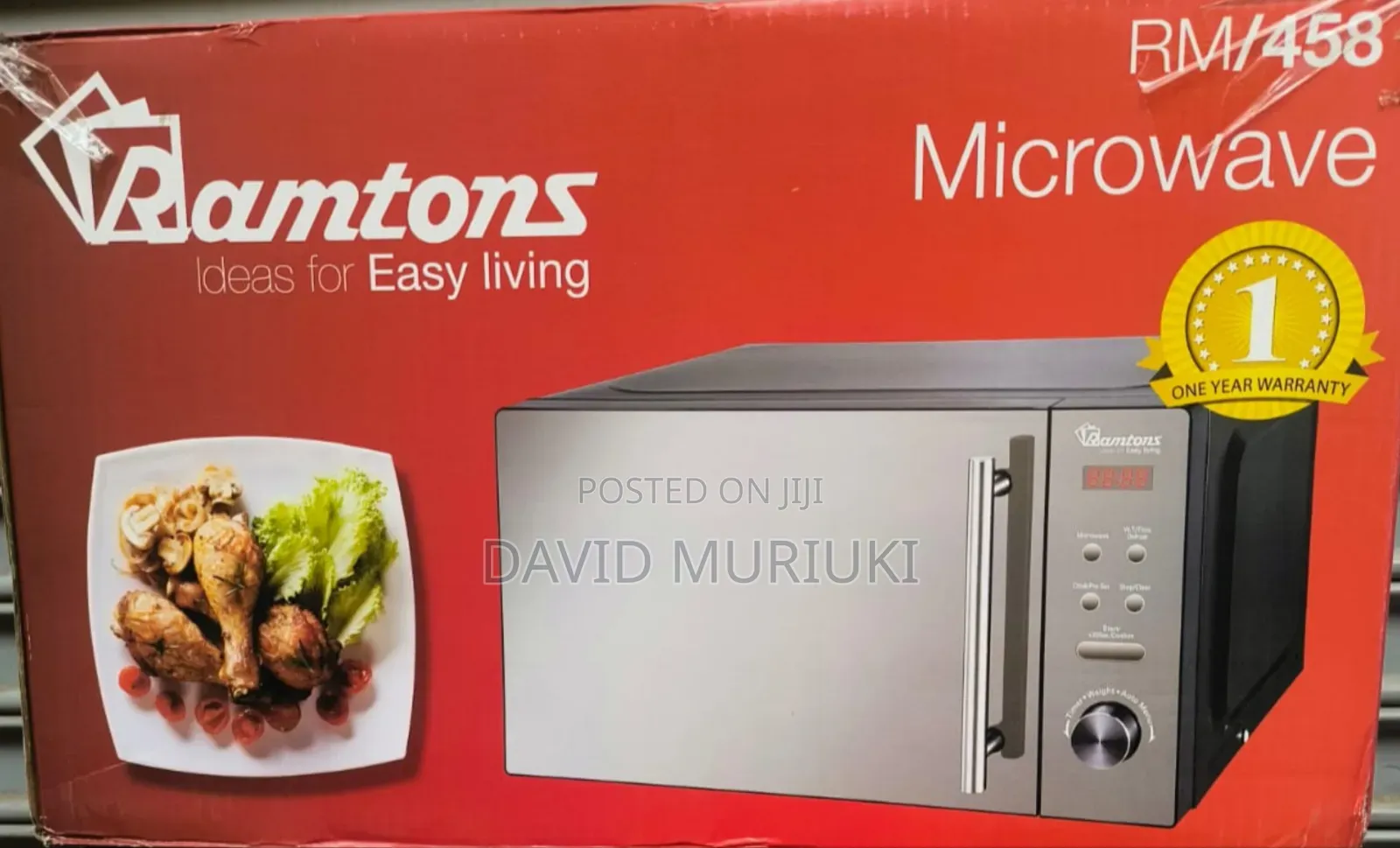 Ramtons Rm/458 - Digital Glass Microwave, 700w - 20l