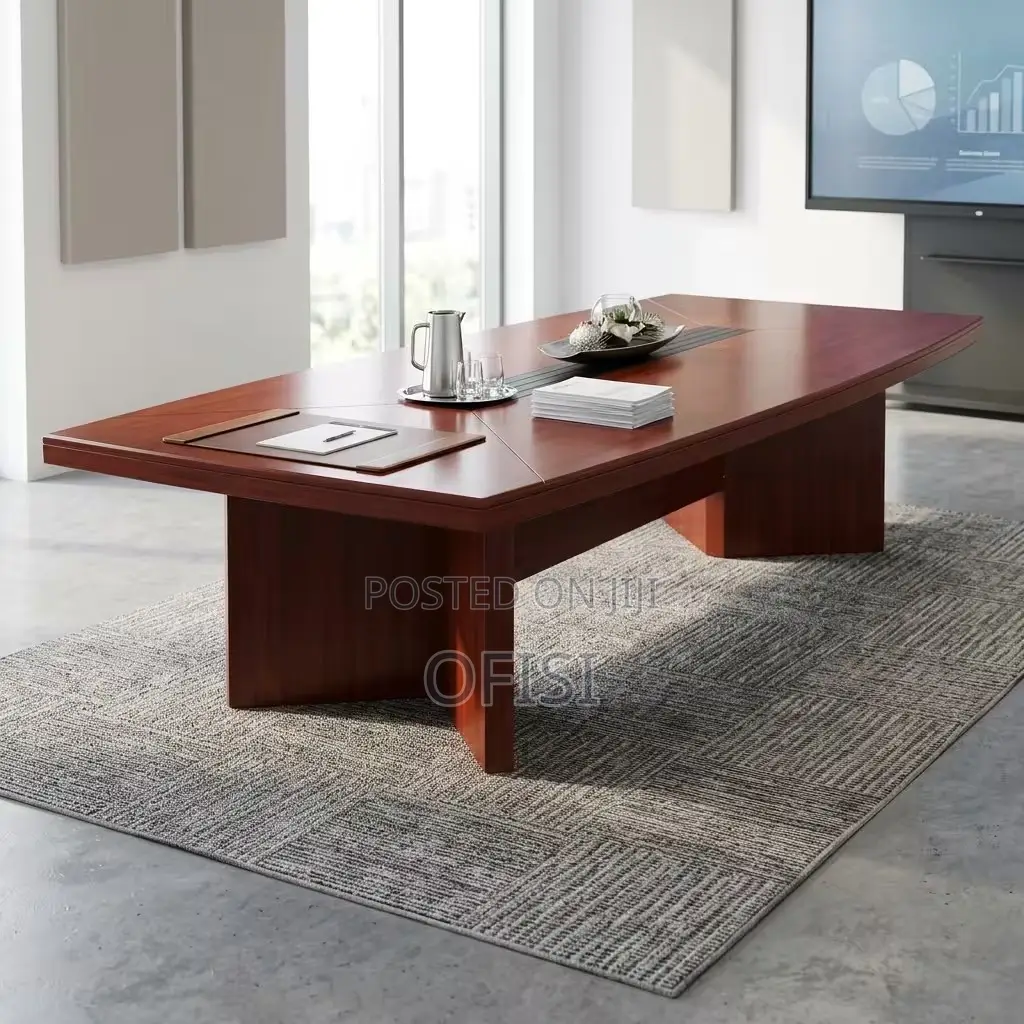 Boardroom Table; 240cm Executive Mahogany Boardroom Table