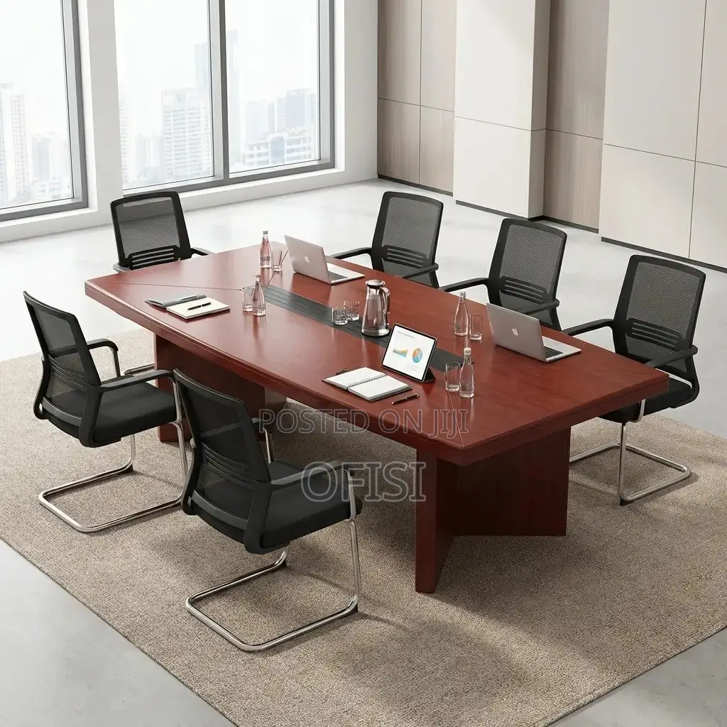 Boardroom Table; 240cm Executive Mahogany Boardroom Table
